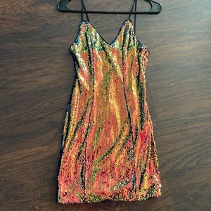 party dress iridescent worn once.